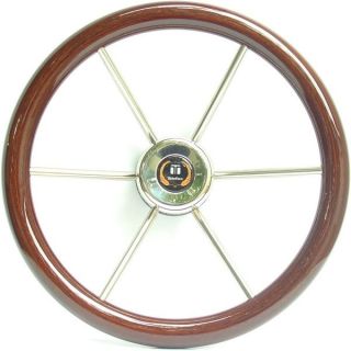 VOLANT LEADER WOOD BOIS VERNI Ø340MM