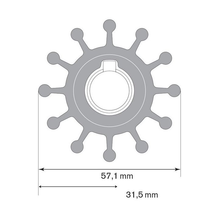 TURBINE NEOPRENE F5B-9