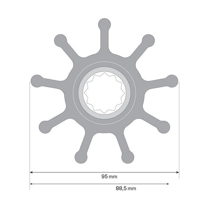 TURBINE NEOPRENE F9B-