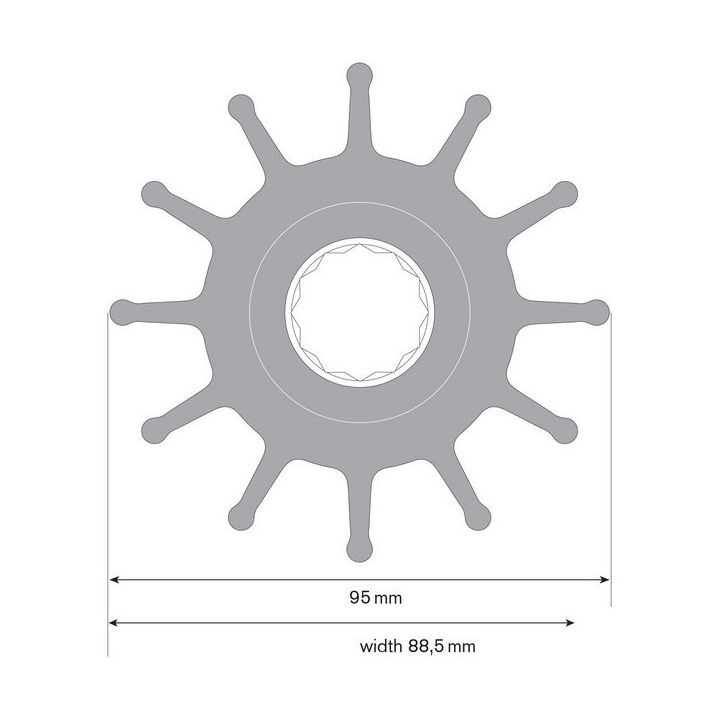 TURBINE NEOPRENE F9B-9