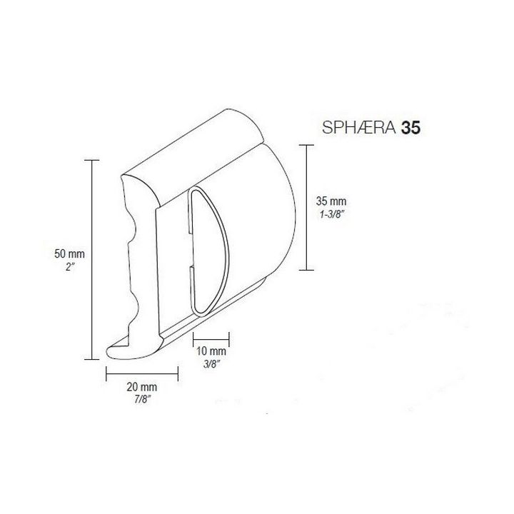 PROFIL INOX 35MM 12M