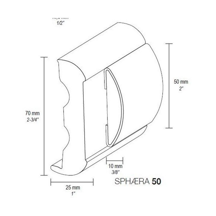 PROFIL INOX 50MM 12M