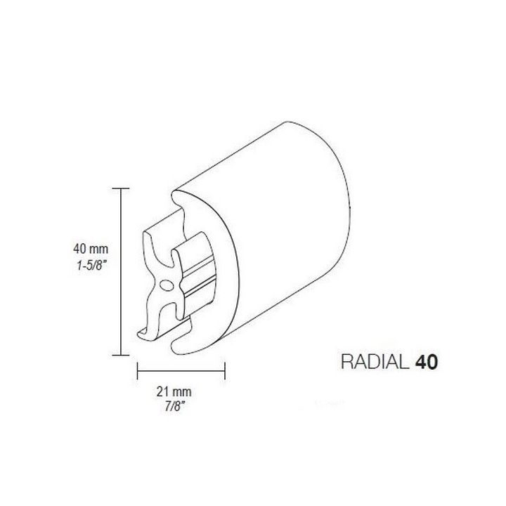 PROFIL EXTERNE RADIAL 40 - 24M