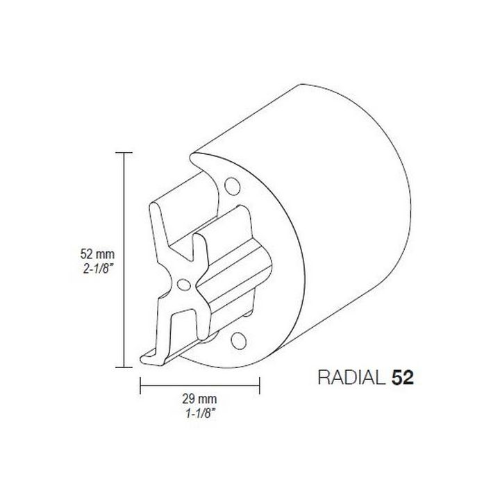 PROFIL EXTERNE RADIAL 52 - 24M