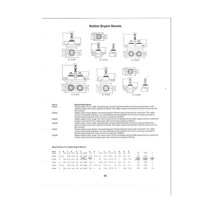 SILENT BLOC MERC.,OMC,VOLVO,INDMAR,PCM