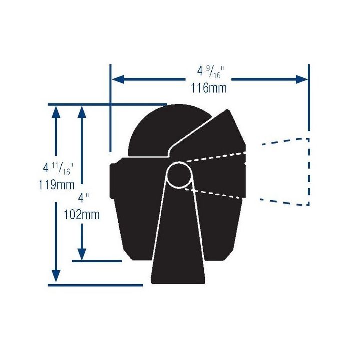COMPAS EXPLORER B-51 BLANC SUR ETRIER Ø70MM