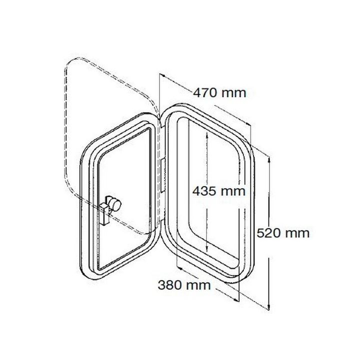 TRAPPE DE VISITE 470x520MM