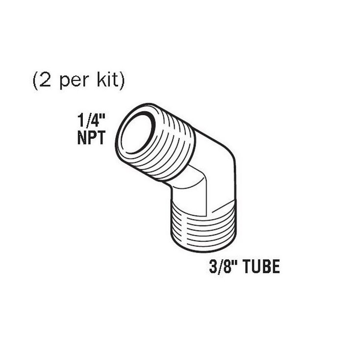 COUDE 45° 1/4"NPTx3/8" (x2)
