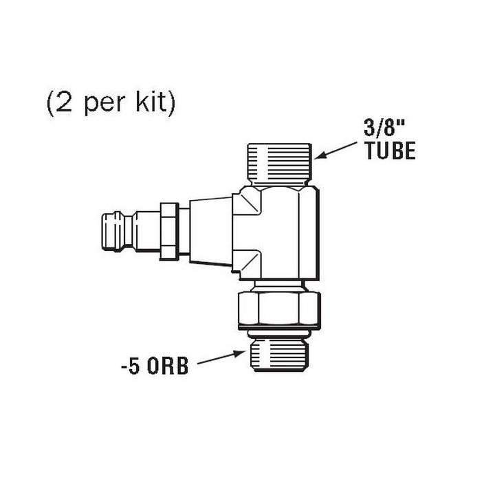 TE PURGEUR 3/8"x5ORB (x2)