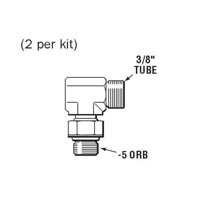RACCORD COUDE 3/8"x5ORB (x2)