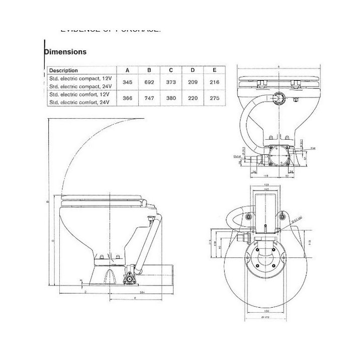 WC SILENCE ELEC. COMPACT 12V