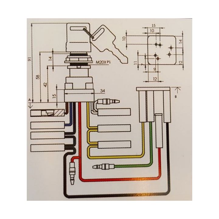CONTACTEUR A CLE YAMAHA