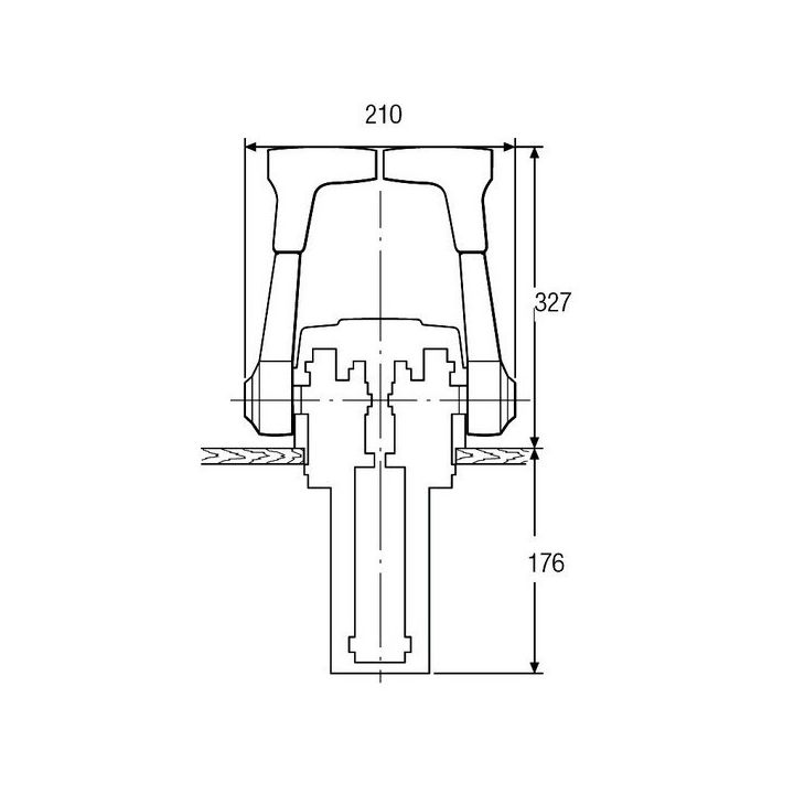 BOITIER PUPITRE BILEVIER AVEC TRIM
