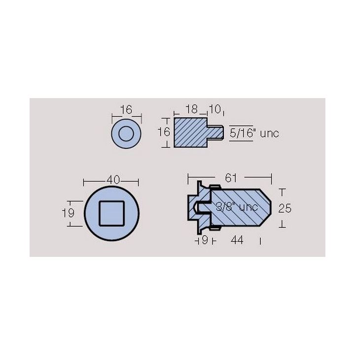 ANODE BOUGIE VOLVO Ø26MM