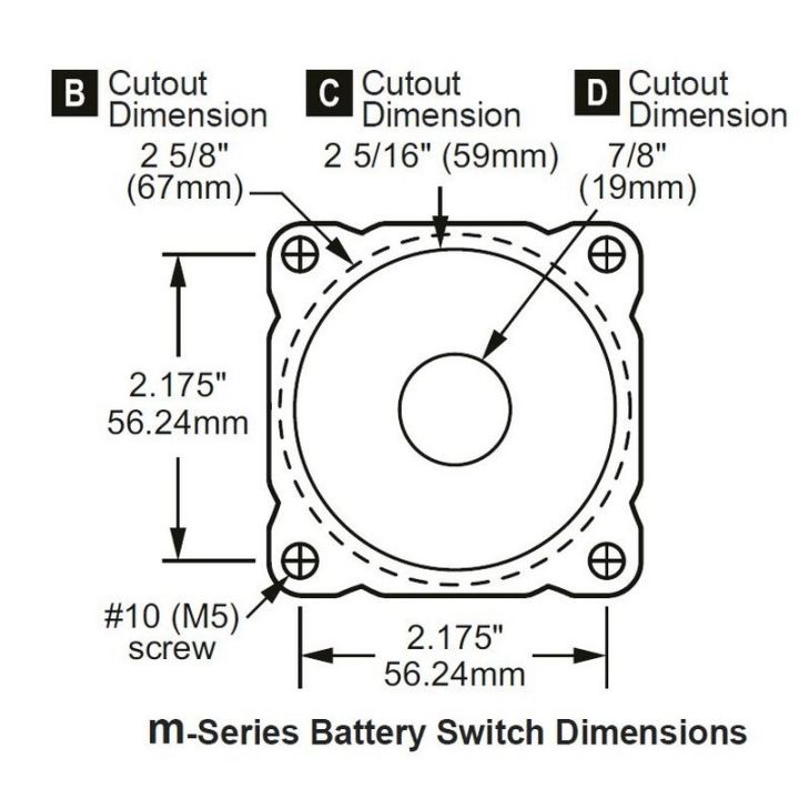 COUPE BATTERIE SERIE M ON/OFF