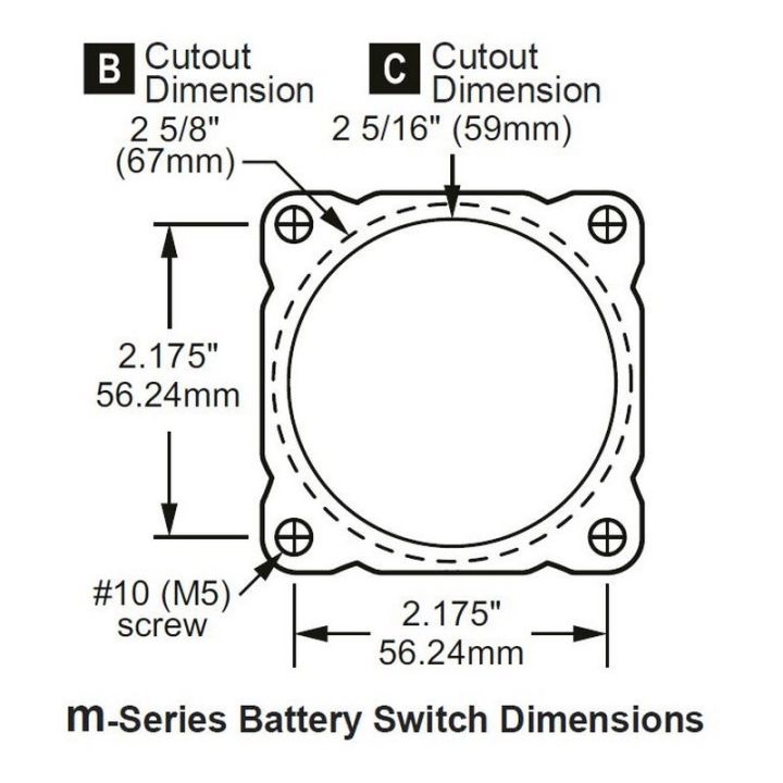 COUPE BATTERIE SERIE M SELECTOR 4 POSITIONS