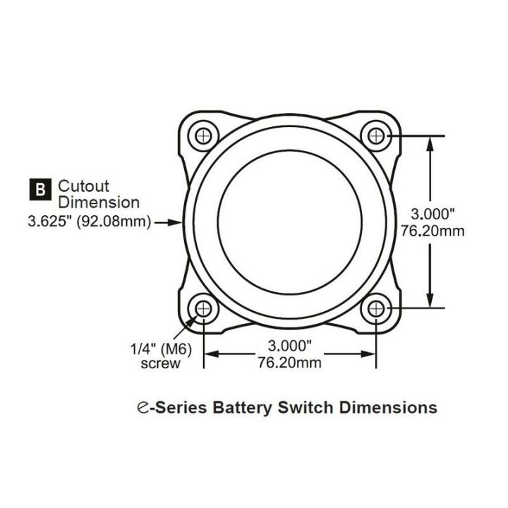 COUPE BATTERIE SERIE E 4 POSITIONS