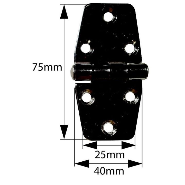 CHARNIERE INOX 73x38MM