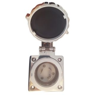 SOCLE MALE AVEC COUVERCLE INOX