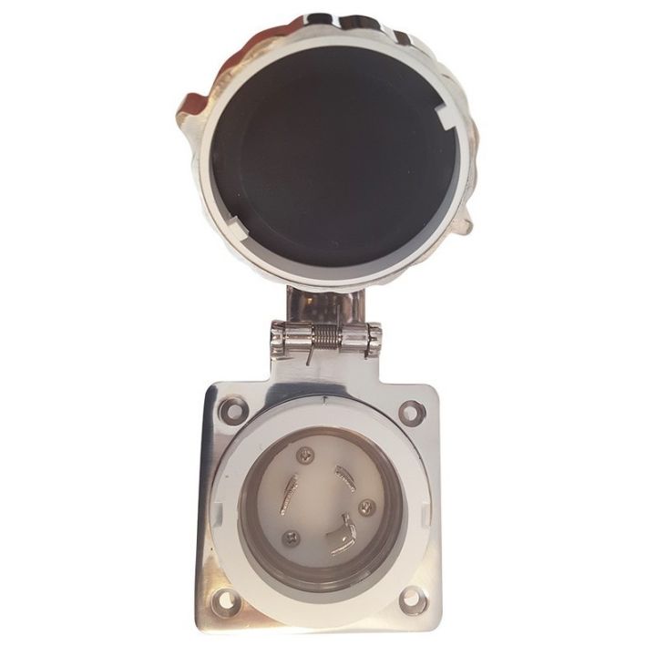 SOCLE MALE AVEC COUVERCLE INOX