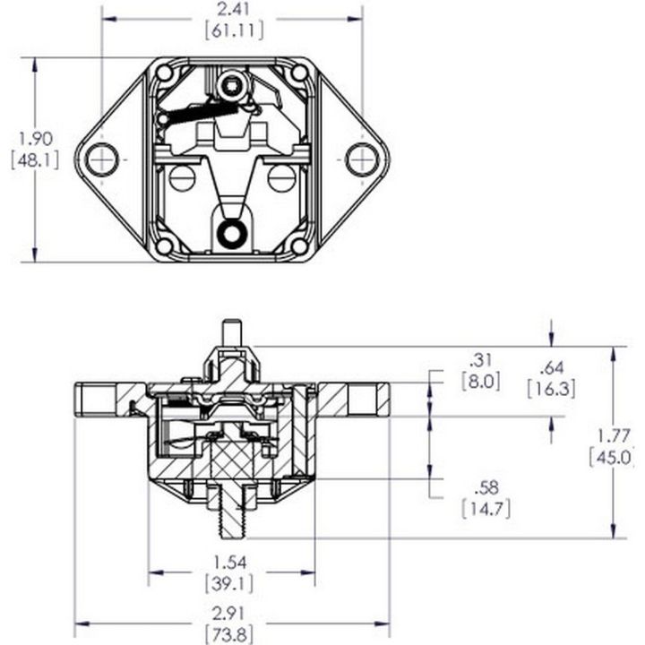 DISJONCTEUR BUSSMANN 285 ENCASTRE 150A
