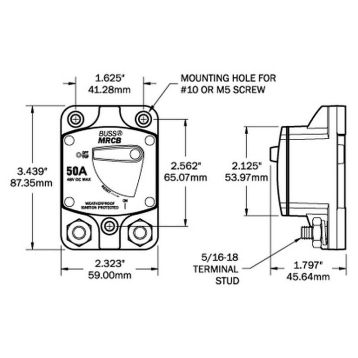 DISJONCTEUR BUSSMANN 187 SAILLIE 100A