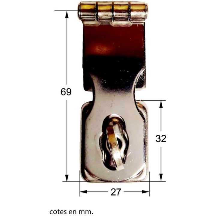 CHARNIERE ATTACHE CAPOT INOX
