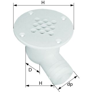 VIDE VITE COUDE BLANC