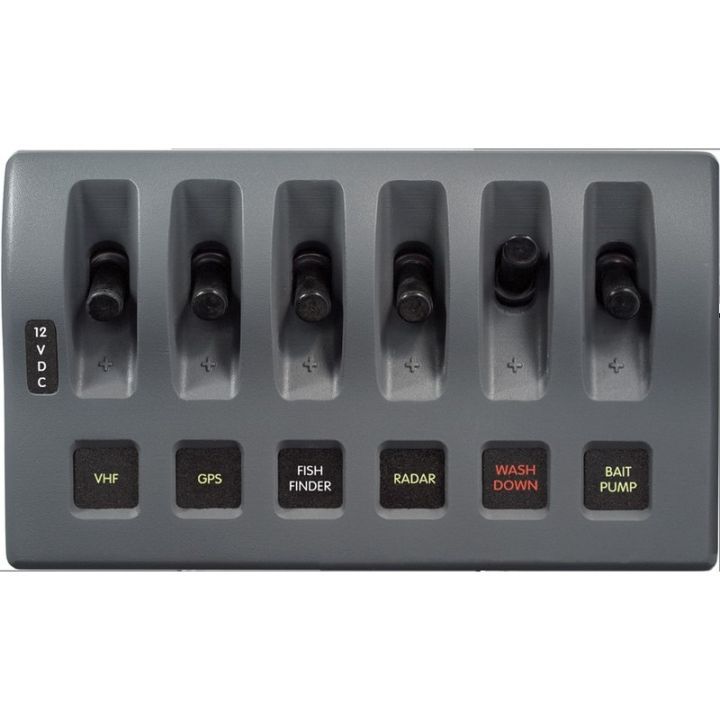 TABLEAU A FUSIBLES 6 POSITION GRIS